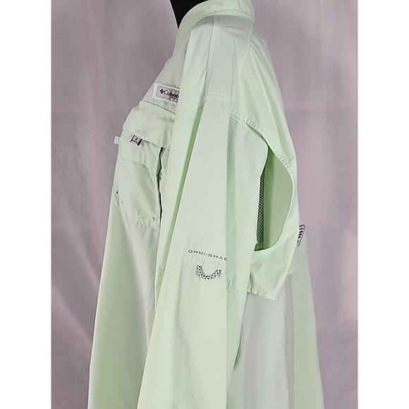 Columbia PFG Omni Shade Shirt Mens X-Large Long Sleeve Fishing Hiking Button Up - Picture 11 of 13
